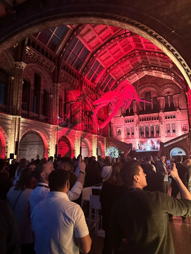 people at an event at the natural history museum