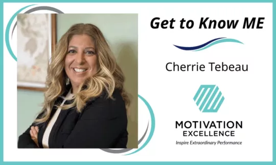 Photo of Cherrie Tebeau with the title Get to Know ME